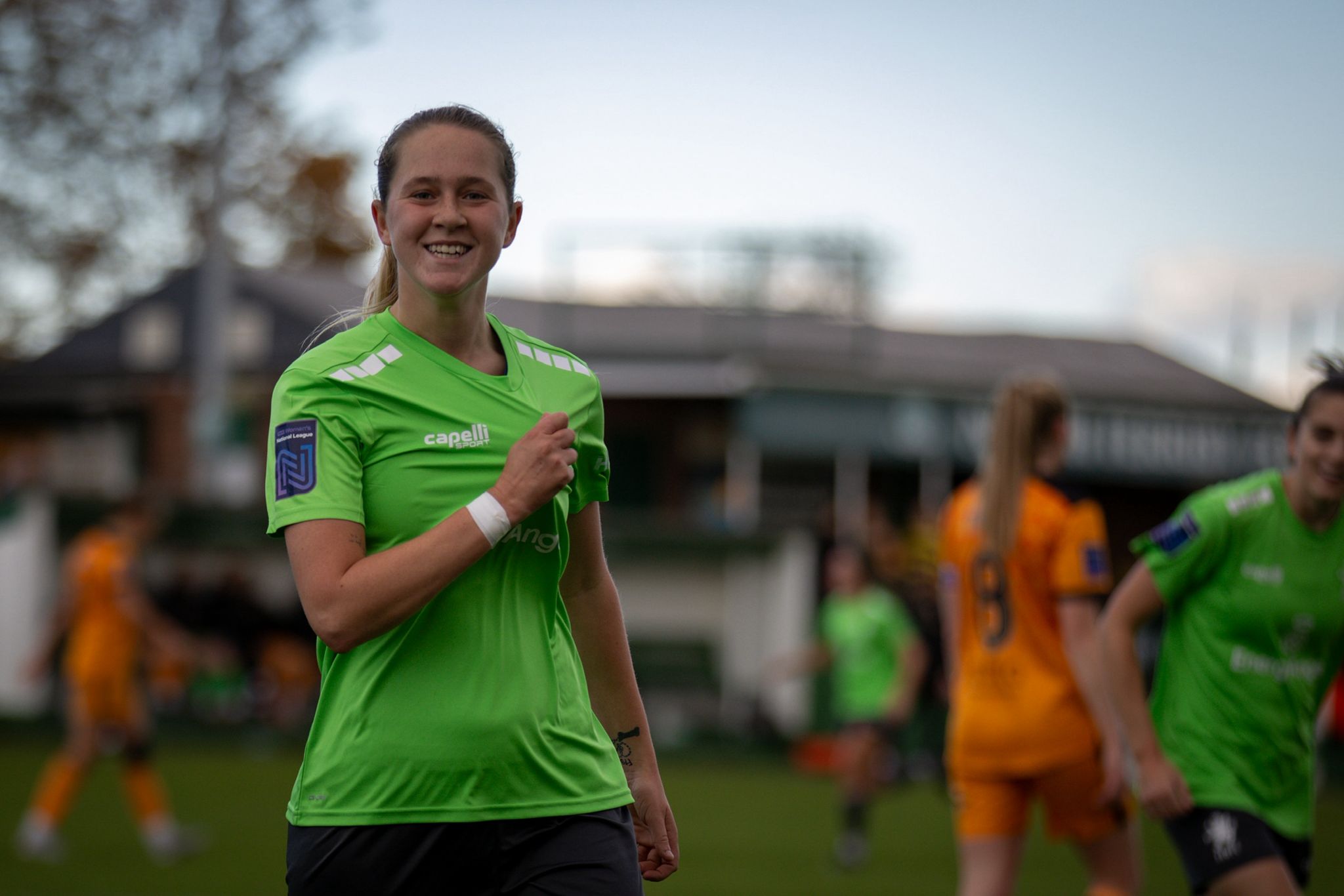 Women's football action